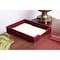 Dacasso Burgundy Bonded Leather Letter Tray AG-5201 - alternate 5